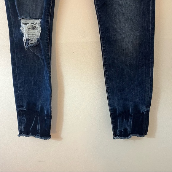 FRAME jeans le skinny de Jeanne crop dark rinse denim size 29 / 8 - Picture 3 of 9
